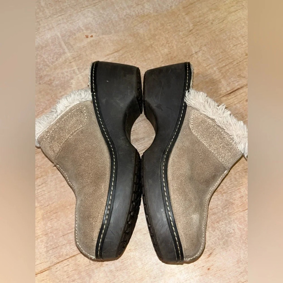 Crocs sued lined slip on clogs women’s size 8 - Picture 3 of 11